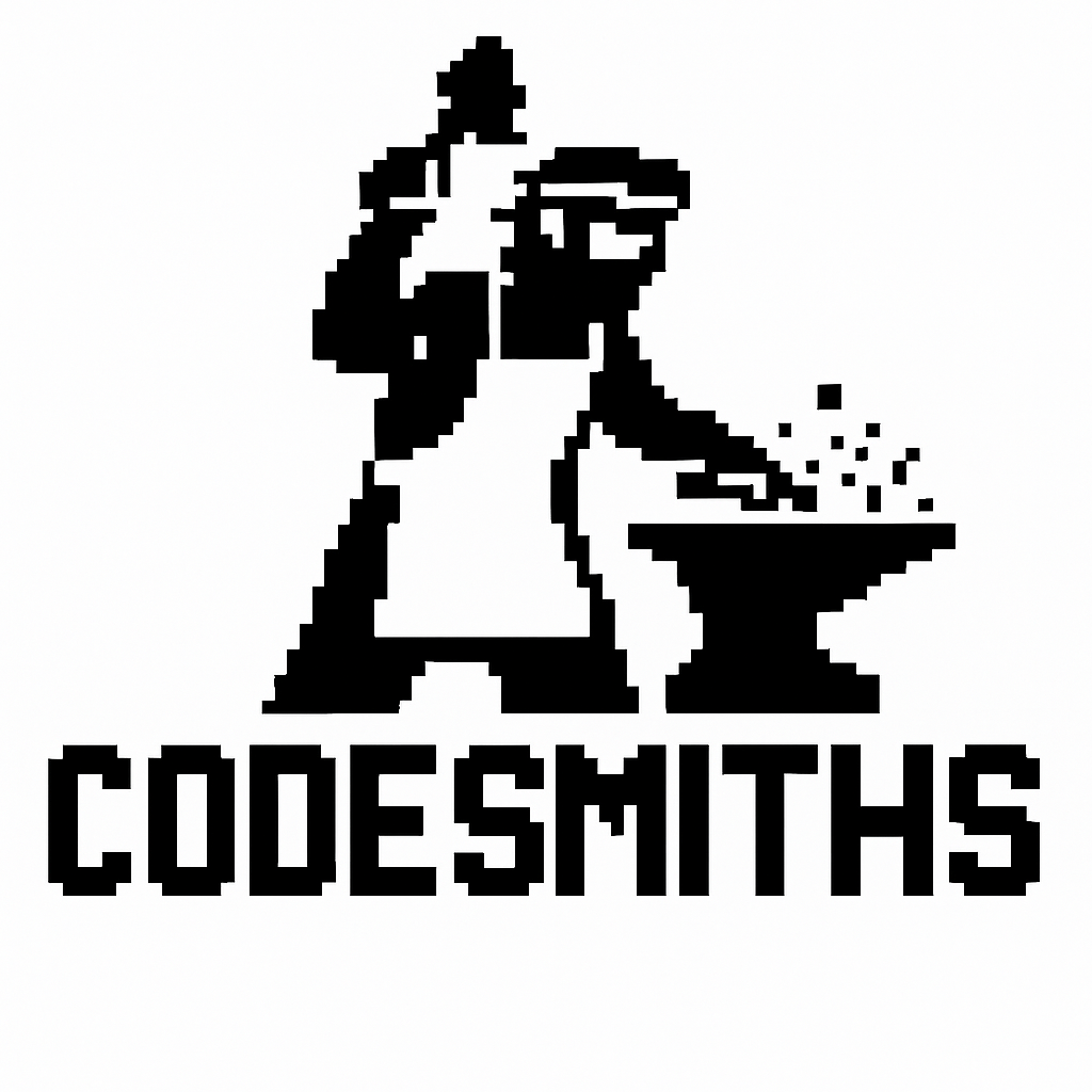 codesmiths.ai pixel smith logo